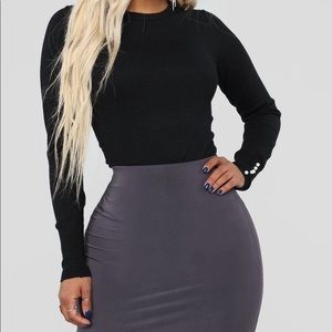 Doesn't Matter To Me Sweater - Black fashion nova